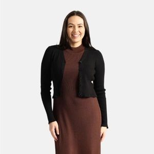 Black knit cardi DRESSBLANK
